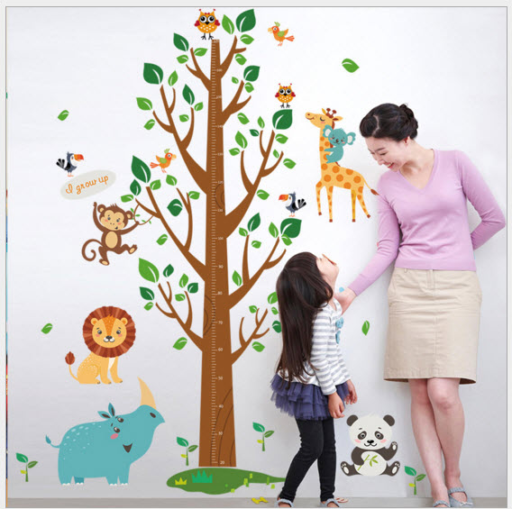 Decal thước đo vườn thú to